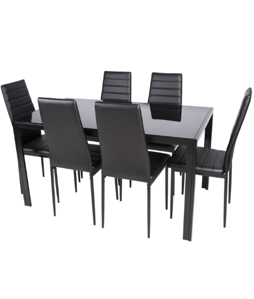 JUEGO COMEDOR ARTELEC COMODO 6 SILLAS