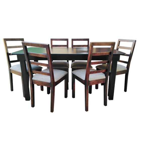 JUEGO COMEDOR ARTESANO CONFORT 6 SILLAS