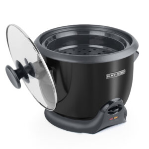 BLACK + DECKER OLLA ARROCERA 20 TZ COCIDAS NEGRA RC620B