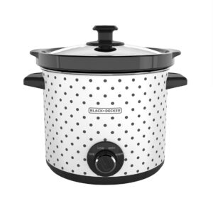 BLACK + DECKER OLLA DE COCCION LENTA 4L BLANCA-NEGRO SC1004D
